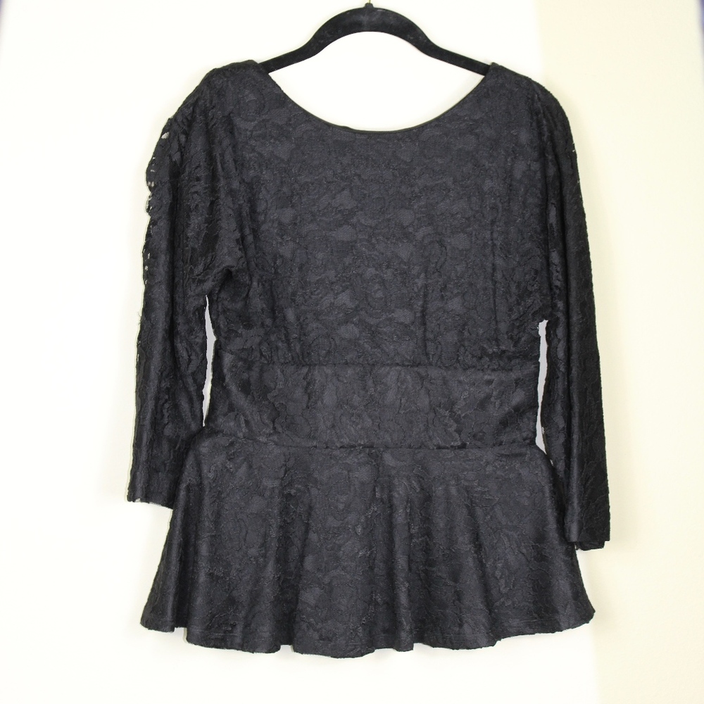 Vicky  Tiel lace blouse.